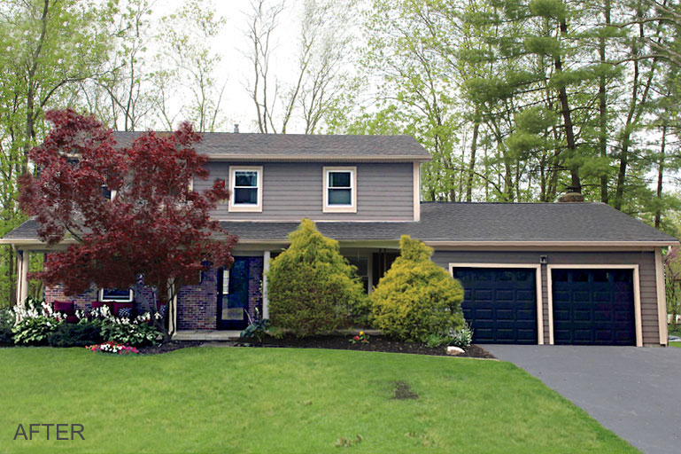 AMBLA Exteriors EverPlank Vinyl Siding Totally Transforms a 1970s Colonial